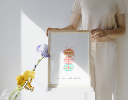 Paris La vie est Belle- Set of 3 watercolor prints