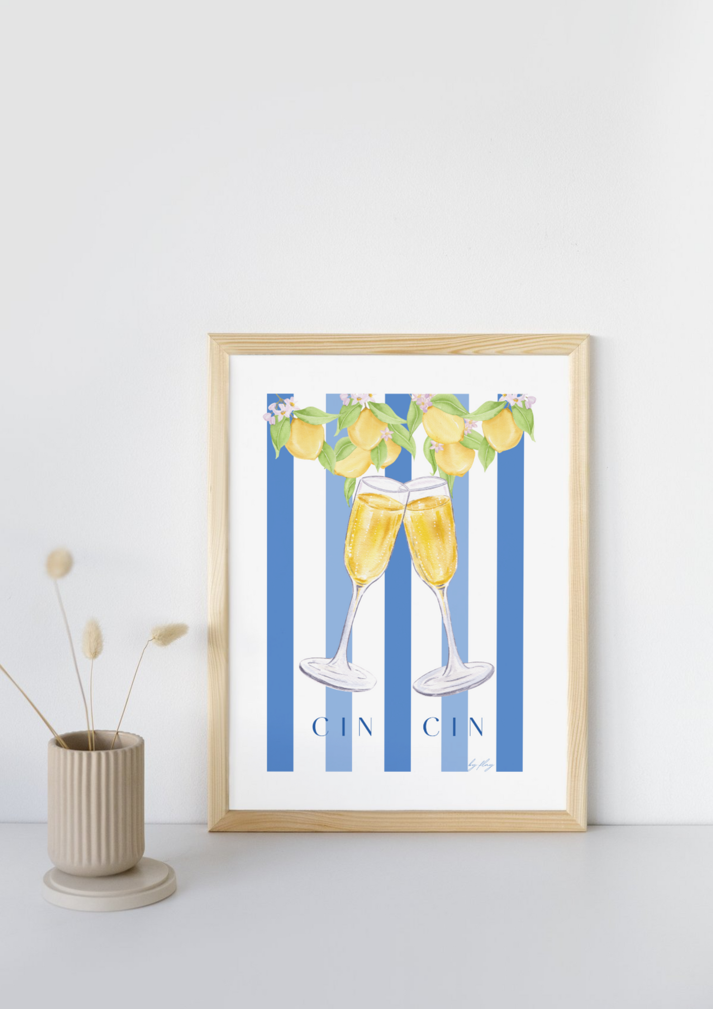 Amalfi Italy La Dolce Vita -  Lemons Watercolor Art Prints