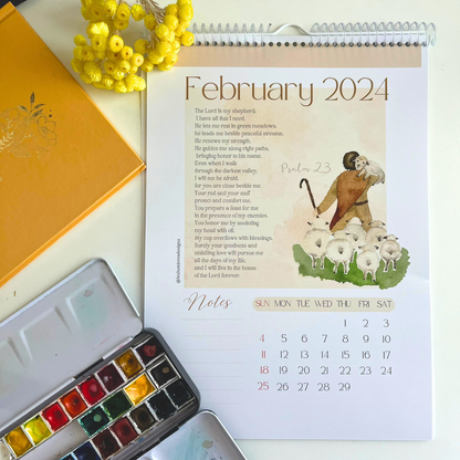 Blessed 2024 Psalms Calendar