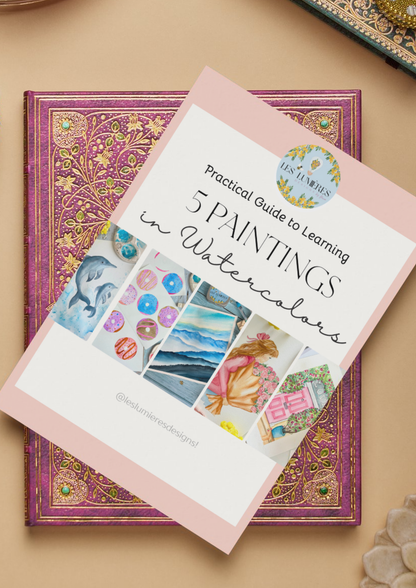 Practical Guide to Learning 5 Watercolor Paintings eBook- Instant Download & Print