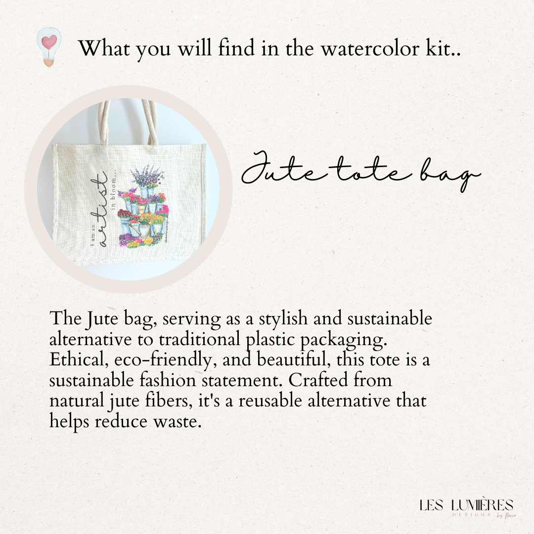 "Artist in Bloom" Watercolor Kit, All you need to start painting!