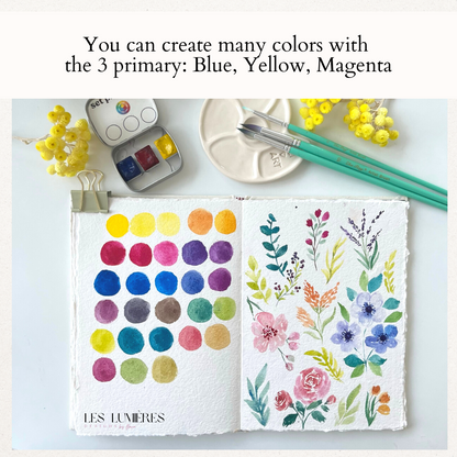 "Artist in Bloom" Watercolor Kit, All you need to start painting!