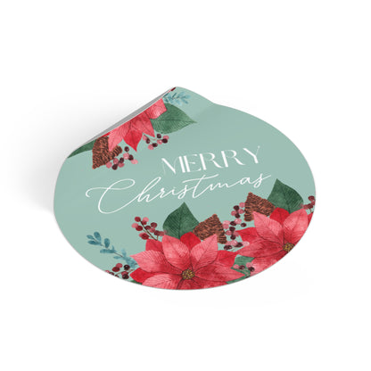 Christmas Round Stickers -Adding a Touch of Artistic Elegance to Your World!