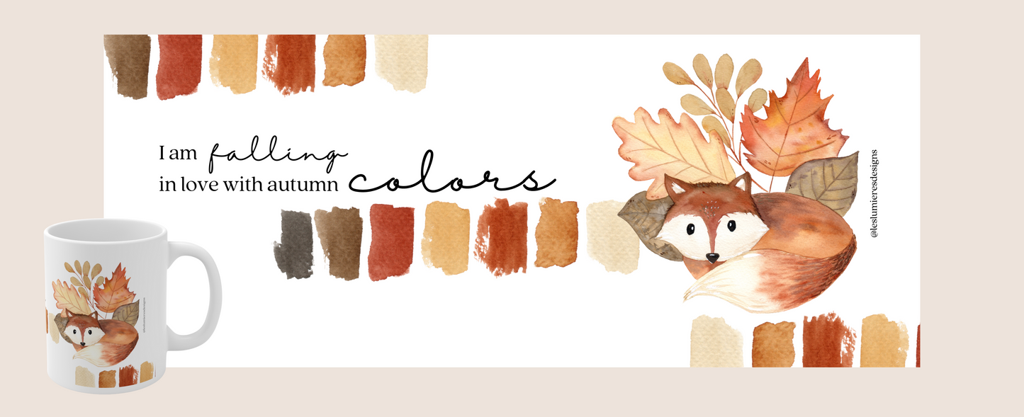 I am falling in love with autumn colors Mug