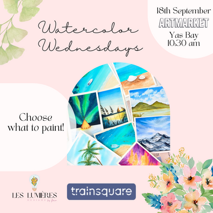 Watercolor Club -Watercolor Workshop in Abu Dhabi- Wednesdays at 10:30 am